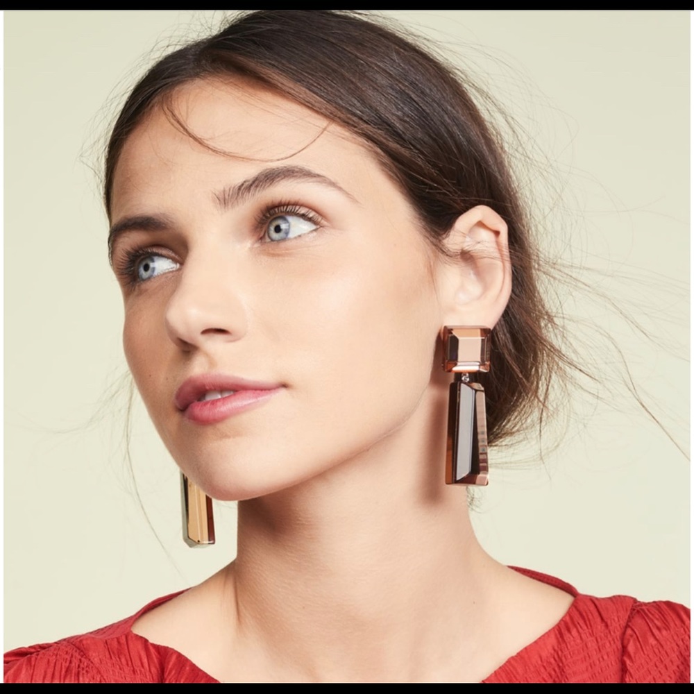 Statement dangling earrings, Beam Earrings